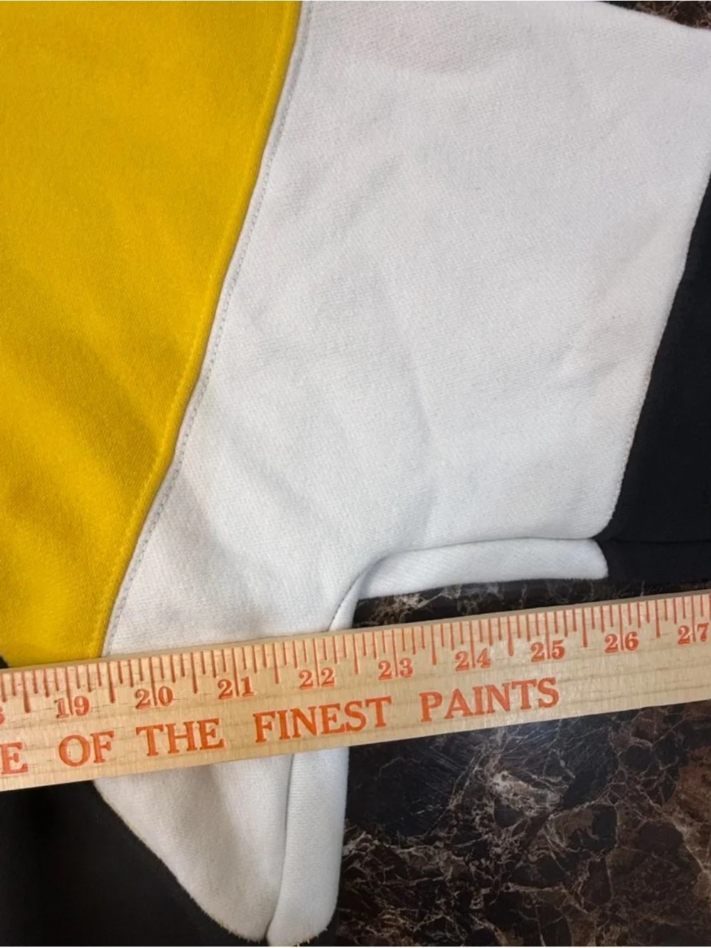 Abercrombie & Fitch Black, Yellow & Cream Quarter-Zip Pullover